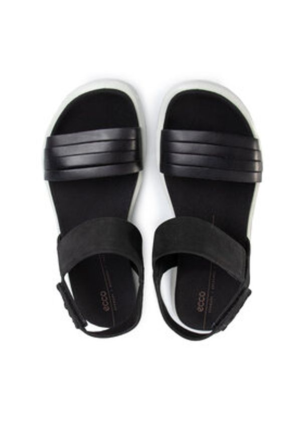 ecco - ECCO Sandały Flowt W 27360351052 Czarny. Kolor: czarny. Materiał: skóra