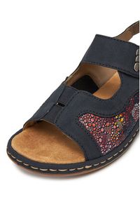 Rieker Sandały 65989-14 Granatowy. Kolor: niebieski. Materiał: syntetyk, materiał #5