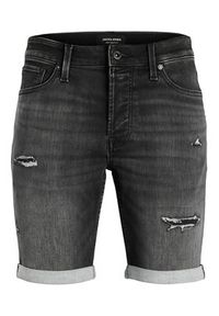 Jack & Jones - Jack&Jones Szorty jeansowe Rick 12224129 Czarny Regular Fit. Kolor: czarny. Materiał: bawełna #8