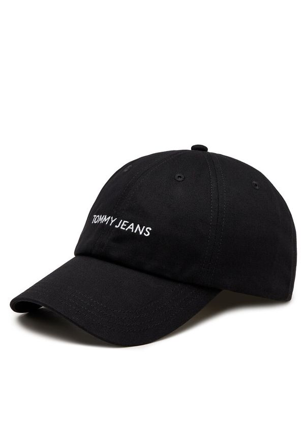 Czapka z daszkiem Tommy Jeans. Kolor: czarny