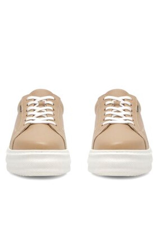 Lasocki Sneakersy WI16-HAILEY-01 Beżowy. Kolor: beżowy. Materiał: skóra