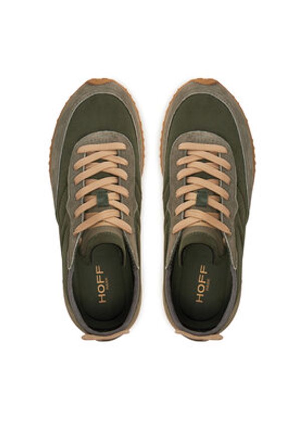 HOFF Sneakersy Hawk 22410002 Khaki. Kolor: brązowy. Materiał: skóra