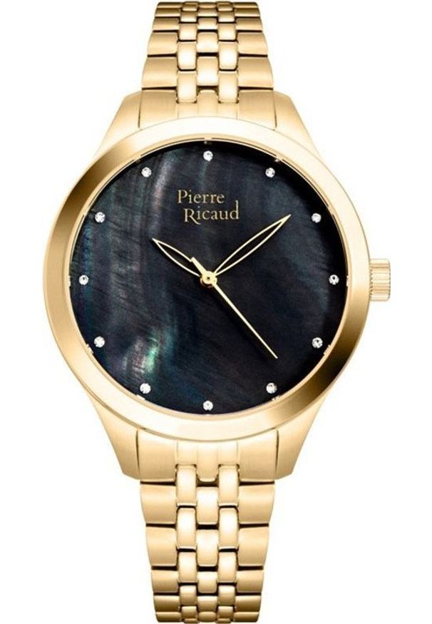 Zegarek Pierre Ricaud Zegarek damski Pierre Ricaud P22063.114EQ CYRKONIE złoty. Kolor: złoty