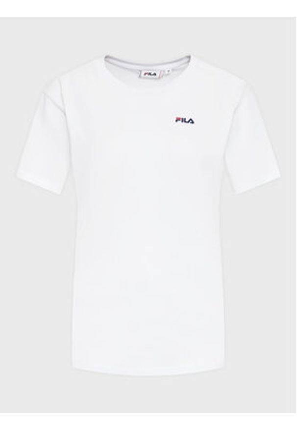 Fila Komplet 2 t-shirtów Bari FAW0139 Biały Regular Fit. Kolor: biały. Materiał: bawełna