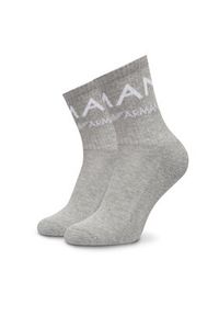 Emporio Armani Underwear Zestaw 2 par wysokich skarpet damskich 292303 4F227 00948 Szary. Kolor: szary. Materiał: materiał, bawełna
