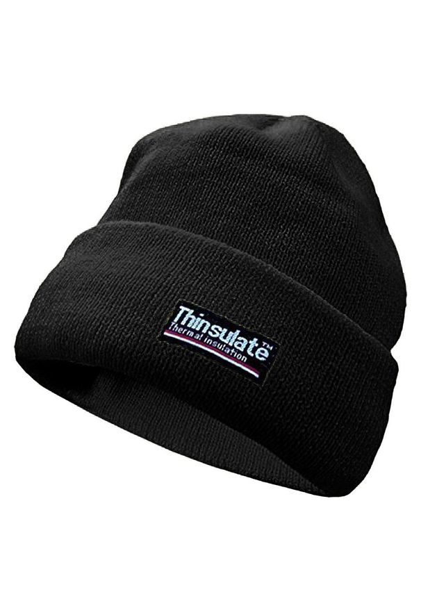 YOKO - Zimowa Czapka Termiczna Thinsulate Unisex HiVis. Kolor: czarny. Sezon: zima