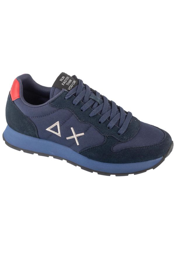 SUN68 - Buty sportowe Sneakersy męskie, Tom Solid. Kolor: niebieski. Sport: turystyka piesza