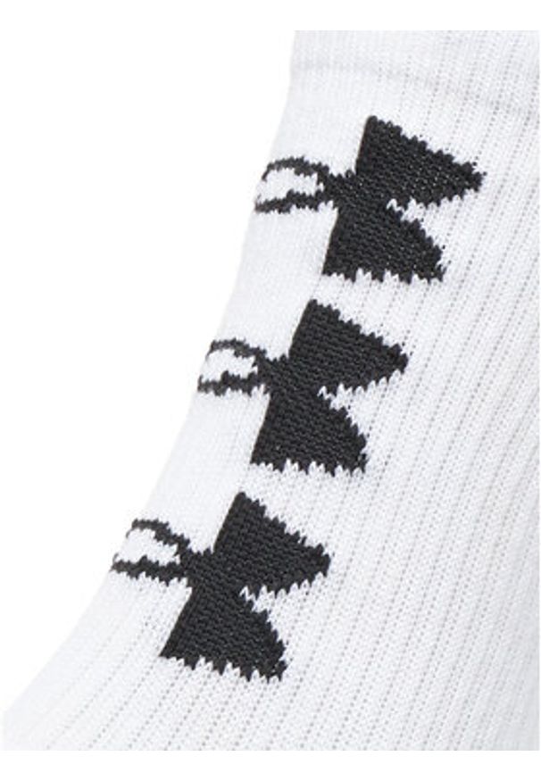 Under Armour Zestaw 3 par wysokich skarpet męskich UA Perform Tech 3p Crew 1379515 Biały. Kolor: biały. Materiał: poliester, materiał