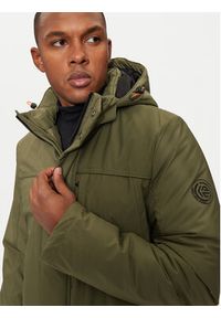 INDICODE Kurtka zimowa Inviks 15-848 Khaki Regular Fit. Kolor: brązowy. Materiał: syntetyk. Sezon: zima