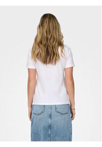 only - ONLY T-Shirt Kita 15316574 Biały Regular Fit. Kolor: biały. Materiał: bawełna #3