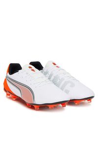 Puma Buty do piłki nożnej King Match Fg/Ag 108832 01 Biały. Kolor: biały. Materiał: skóra