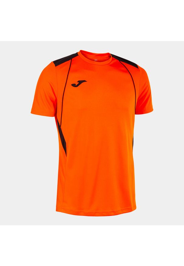 Jersey Joma Championship VII. Kolor: wielokolorowy, czarny, pomarańczowy. Materiał: poliester. Długość rękawa: krótki rękaw. Długość: krótkie. Sport: piłka nożna