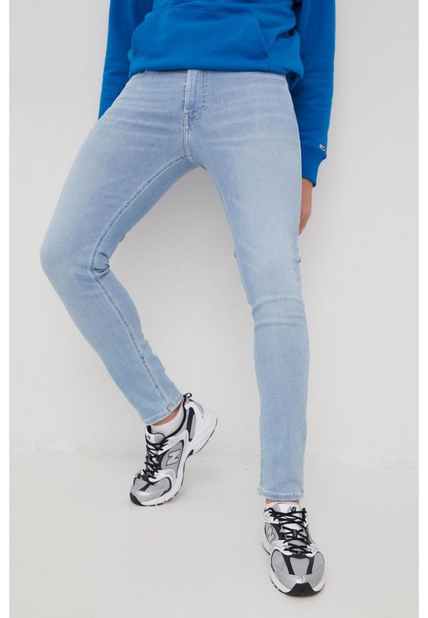 Tommy Jeans jeansy SIMON BF1214 męskie. Kolor: niebieski