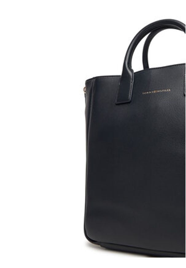 TOMMY HILFIGER - Tommy Hilfiger Torebka AW0AW17971 Granatowy. Kolor: niebieski. Materiał: skórzane