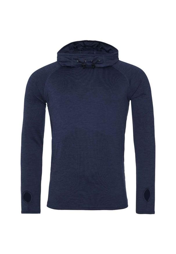 JUST COOL - Męska Bluzka Z Dekoltem. Kolor: niebieski. Sport: turystyka piesza