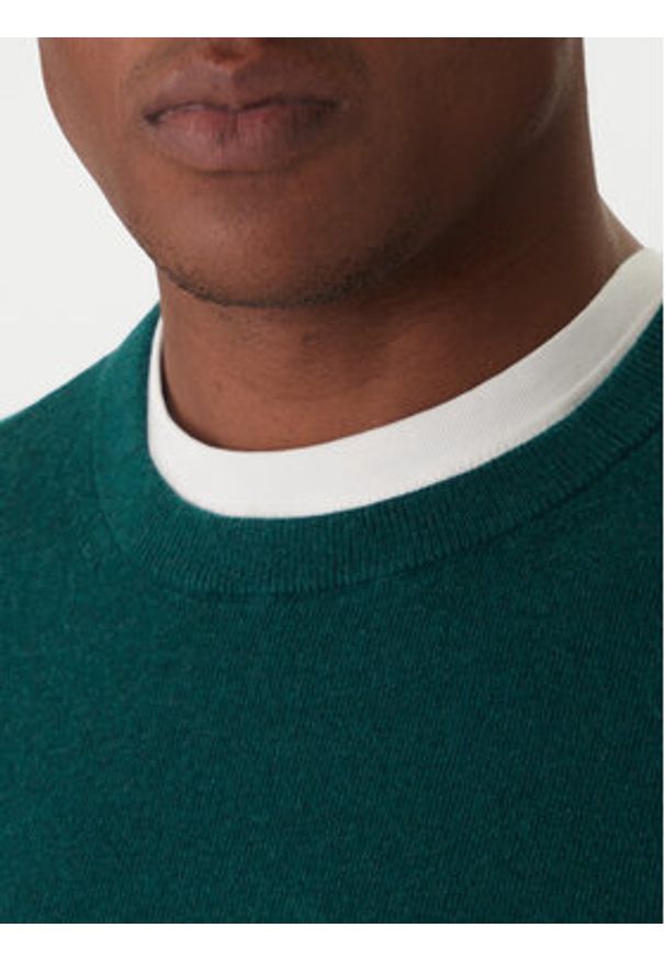 TOMMY HILFIGER - Tommy Hilfiger Sweter MW0MW28046 Zielony Regular Fit. Kolor: zielony. Materiał: bawełna