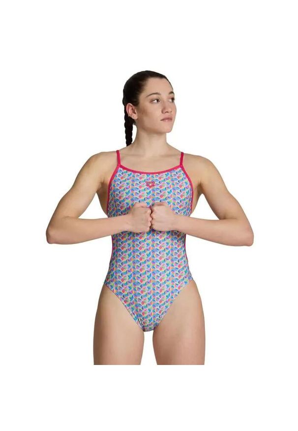 Arena - Strój Kąpielowy Starfish Swimsuit Lace. Kolor: wielokolorowy, różowy, biały