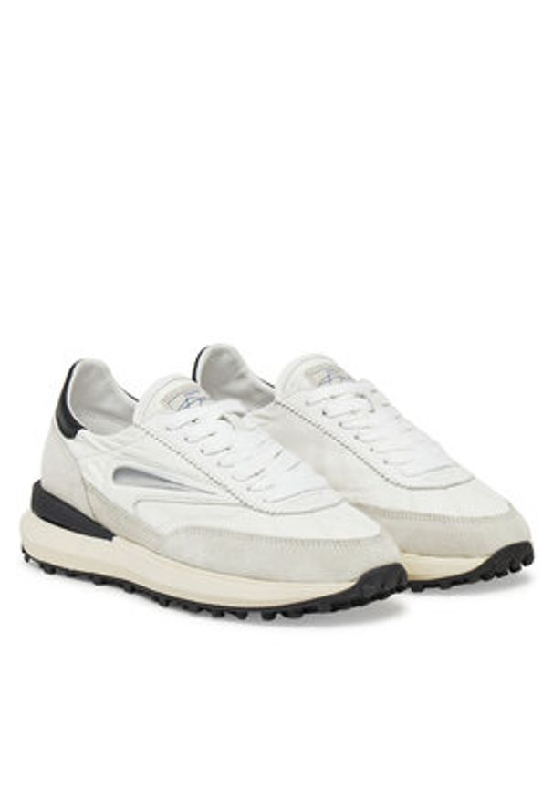 D.A.T.E. Sneakersy Athleta W421-AT-NY Biały. Kolor: biały. Materiał: zamsz, skóra