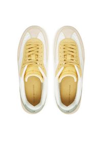 TOMMY HILFIGER - Tommy Hilfiger Sneakersy Th Heritage Sneaker FW0FW08643 Biały. Kolor: biały. Materiał: zamsz, skóra