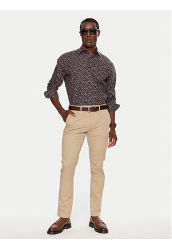 Pierre Cardin Koszula C6 11010.0318 Granatowy Regular Fit. Kolor: niebieski. Materiał: bawełna
