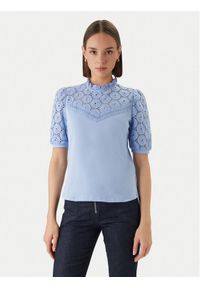 Morgan Bluzka 241-DULIE Niebieski Regular Fit. Kolor: niebieski. Materiał: bawełna #1