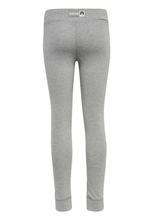 Dziecięce legginsy bawełniane Hummel Move Grid. Kolor: szary. Materiał: bawełna. Styl: młodzieżowy
