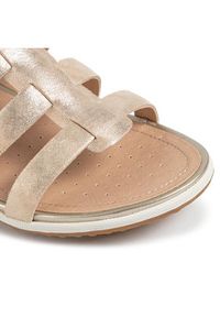 Geox Sandały D Sand.Vega A D72R6A 000MA C5004 Beżowy. Kolor: beżowy. Materiał: skóra, zamsz #3