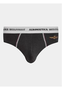 Aeronautica Militare Komplet 2 par slipów AM1USL002 Czarny. Kolor: czarny. Materiał: bawełna