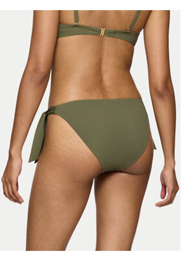 Triumph Dół od bikini Summer Twist 10222223 Zielony. Kolor: zielony. Materiał: syntetyk