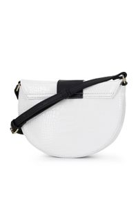 Wittchen - Damska listonoszka z ekoskóry croco biała. Kolor: biały. Wzór: aplikacja, haft, gładki. Dodatki: z haftem. Materiał: skórzane. Rozmiar: małe. Styl: klasyczny, elegancki #5