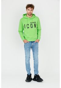 DSQUARED2 Zielona męska bluza Sweatshirt, Rozmiar 3XL. Kolor: zielony