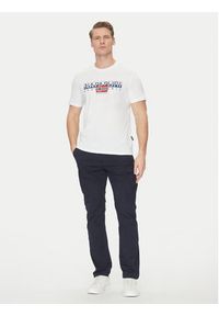 Napapijri T-Shirt S-Aylmer NP0A4HTO Biały Regular Fit. Kolor: biały. Materiał: bawełna #3