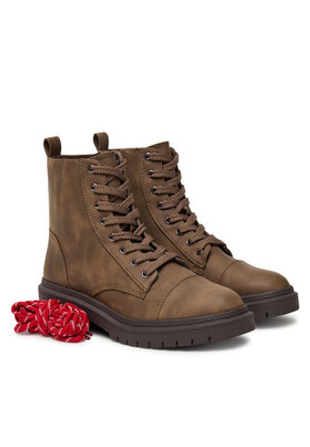 Aldo Trzewiki Goer 14115083 Brązowy. Kolor: brązowy. Materiał: skóra