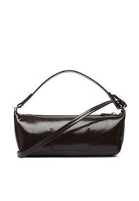 Calvin Klein Torebka Foil Logo Glossy Conv Bag LV04F3738G Brązowy. Kolor: brązowy. Materiał: skórzane #4