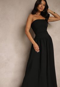 Renee - Czarna Koktajlowa Bawełniana Sukienka Bodycon Filitera. Kolor: czarny. Materiał: bawełna. Typ sukienki: bodycon. Styl: wizytowy #3