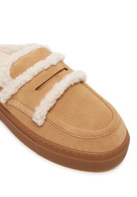 Inuikii Klapki Mule Wool 1004.017.0011 Beżowy. Kolor: beżowy. Materiał: skóra, zamsz #5