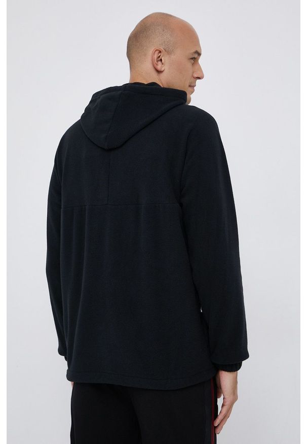 Quiksilver - Bluza. Okazja: na co dzień. Kolor: czarny. Materiał: dzianina. Wzór: haft. Styl: casual