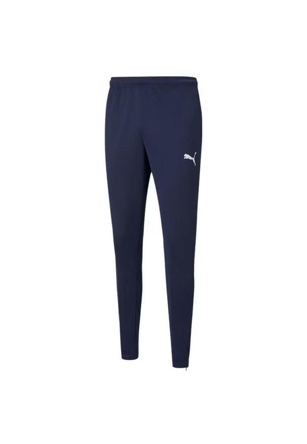 Puma - Męskie Treningowe Spodnie Do Biegania TeamRise Poly. Kolor: niebieski. Materiał: dresówka