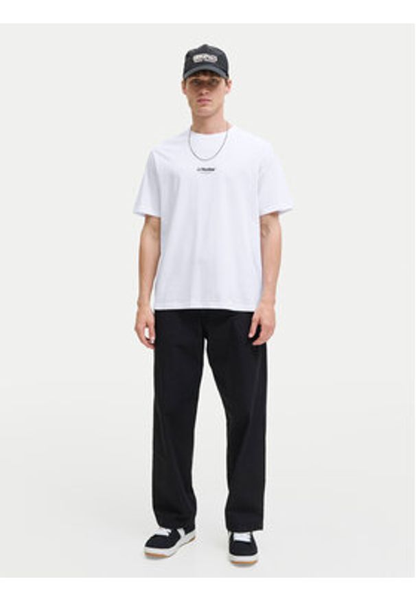 Jack & Jones - Jack&Jones T-Shirt Soho 12278787 Biały Relaxed Fit. Kolor: biały. Materiał: bawełna