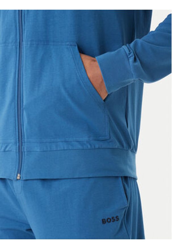 BOSS Bluza Mix&Match 50515313 Niebieski Regular Fit. Kolor: niebieski. Materiał: bawełna