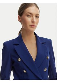 Maryley Marynarka 26EB139/43FR Granatowy Regular Fit. Kolor: niebieski. Materiał: syntetyk #5