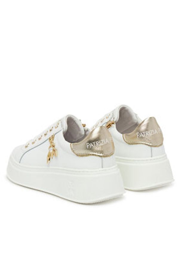 Patrizia Pepe Sneakersy PPJ303 27 Biały. Kolor: biały. Materiał: skóra