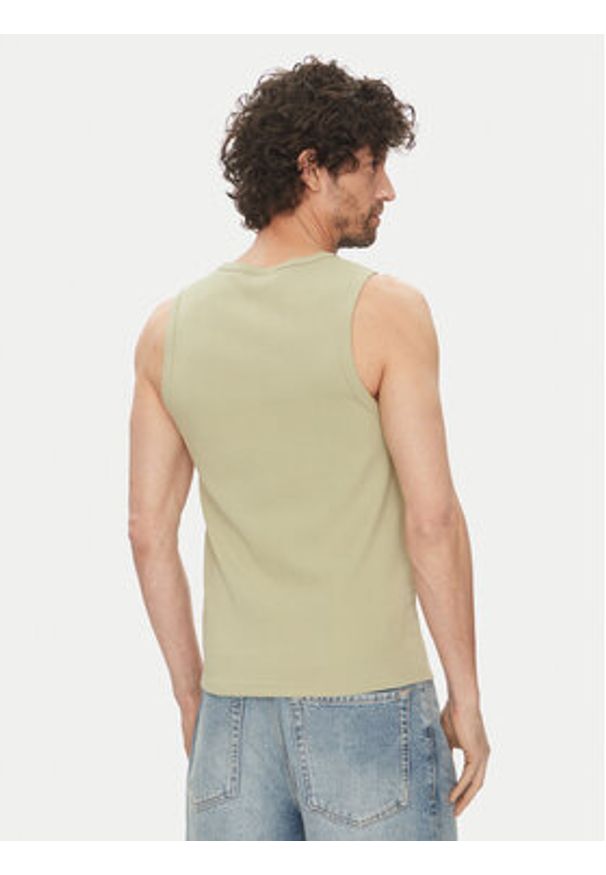 Hugo - HUGO Tank top Dapota 50542089 Zielony Slim Fit. Kolor: zielony. Materiał: bawełna