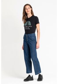 Lee - LEE WIDE LEG DAMSKIE SPODNIE JEANSOWE DARK WILMA L30GDJGR