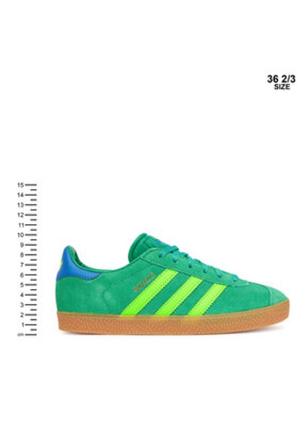 Adidas - adidas Sneakersy Gazelle JP7127 Zielony. Kolor: zielony. Materiał: zamsz, skóra. Model: Adidas Gazelle