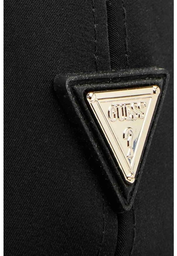Guess - GUESS Czarna czapka z daszkiem Nomie. Kolor: czarny