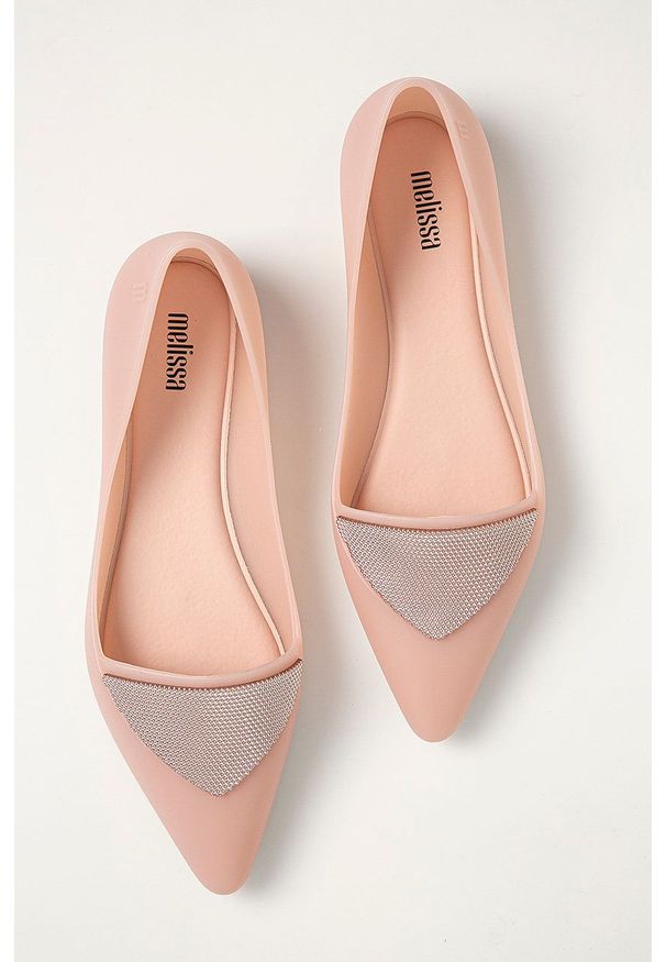melissa - Melissa - Baleriny Pointy IV. Kolor: różowy. Materiał: kauczuk, guma