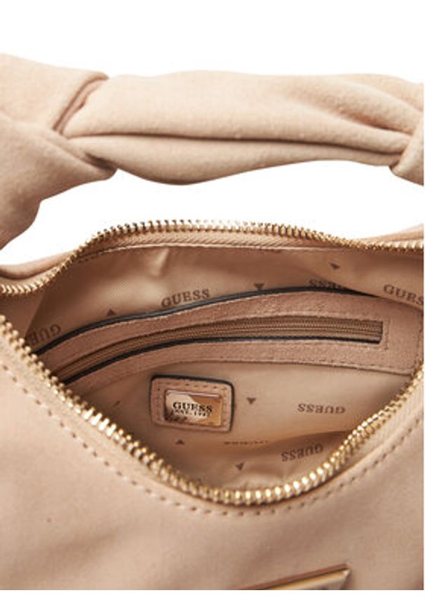 Guess Torebka Isotta HWSG96 60010 Beżowy. Kolor: beżowy. Materiał: skórzane, zamszowe