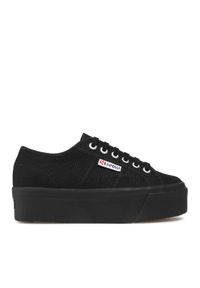 Superga Tenisówki 2790 Cotw Linea Up And Down S9111LW Czarny. Kolor: czarny. Materiał: materiał