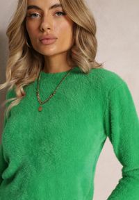 Renee - Zielony Sweter Wełniany Elisabema. Kolor: zielony. Materiał: wełna. Długość rękawa: długi rękaw. Długość: długie. Styl: klasyczny #4